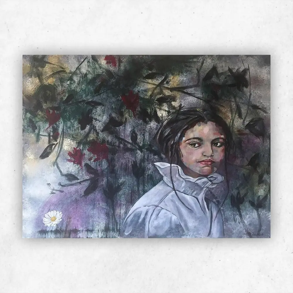 Julie Tugwell Art <br> Daisy <br> Acrylic on Stretched Canvas <br> 1020 mm x 750 mm - Image 2