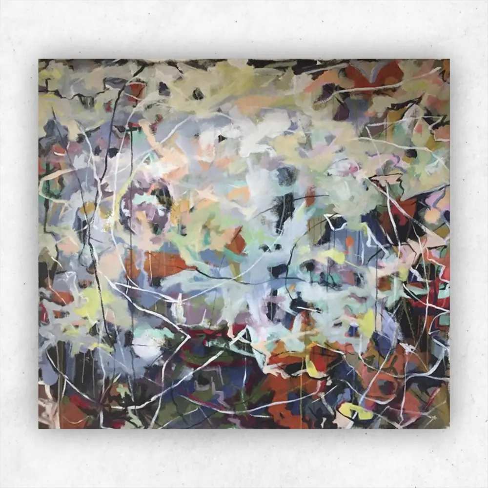Julie Tugwell Art <br> Embracing Chaos <br> Acrylic on Stretched Canvas <br> 1170 mm x 1300 mm - Image 2