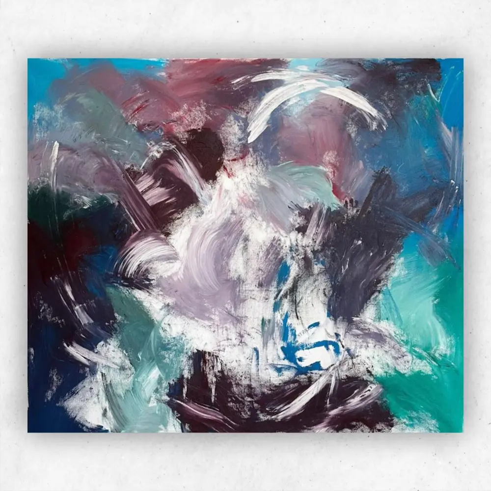 Julie Tugwell Art <br> There’s a Rhythm <br> Acrylic on Unstretched Canvas <br> 1260 mm x 1100 mm - Image 2