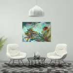 Botanical Breeze 2 by Julie Tugwell Art, Oil on Stretched Canvas, 850 mm x 600 mm