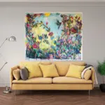 Conference of the Flowers by Julie Tugwell Art, Acrylic on Unstretched Canvas, 1300 mm x 1100 mm