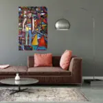 Inside Out Man by Julie Tugwell Art, Oil on Stretched Canvas, 900 mm x 600 mm