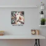 Robin by Julie Tugwell Art, Acrylic with Textured Mediums on Stretched Canvas, 400 mm x 400 mm