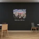 Where the Mountains Meet the Lilies by Julie Tugwell Art, Acrylic on Stretched Canvas, 1020 mm x 760 mm