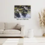 Pezula Lily Pond 8 by Julie Tugwell Art, Oil on Stretched Canvas, 400 mm x 500 mm