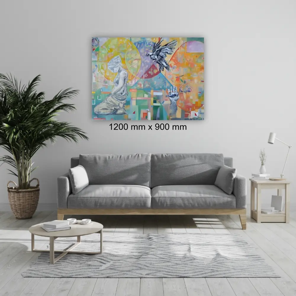 Julie Tugwell Art <br>Left Behind<br>Oil on Stretched Canvas<br>1200 mm x 900 mm