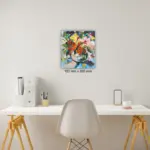Palette Petals 3 by Julie Tugwell Art, Acrylic on Board, 180 mm x 200 mm