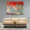 Behold the Course of the Sun by Julie Tugwell Art, Acrylic and Charcoal on Stretched Canvas, 1730 mm x 1320 mm