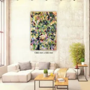 Sunlight, Inseparable from Joy by Julie Tugwell Art, Acrylic on Stretched Canvas, 1360 mm x 930 mm