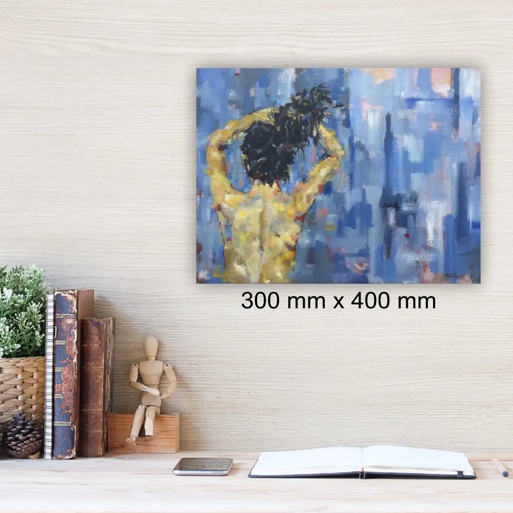 Julie Tugwell Art <br>Exposure<br>Oil on Stretched Canvas<br>300 mm x 400 mm