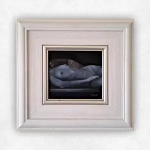 Nude 1 — Oil on Board - Framed, 100 × 150 mm
