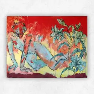 Behold the Course of the Sun — Acrylic and Charcoal on Stretched Canvas, 1730 × 1320 mm