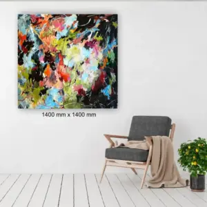 Chemistry of Currents by Julie Tugwell Art, Acrylic on Unstretched Canvas, 1400 mm x 1400 mm