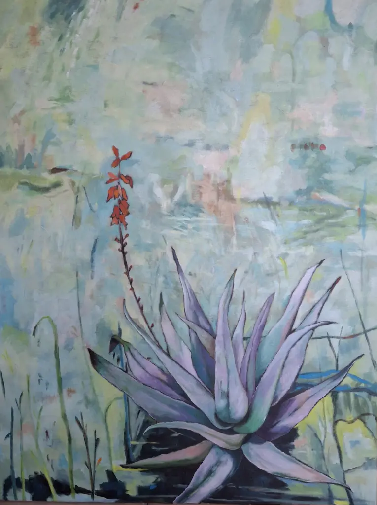 Flowering Aloes — acrylic on stretched canvas