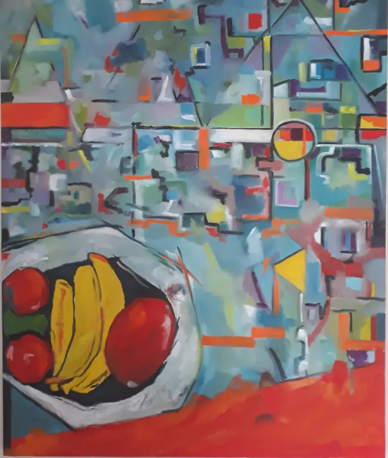 Fruit Bowl — painting by Julie Tugwell