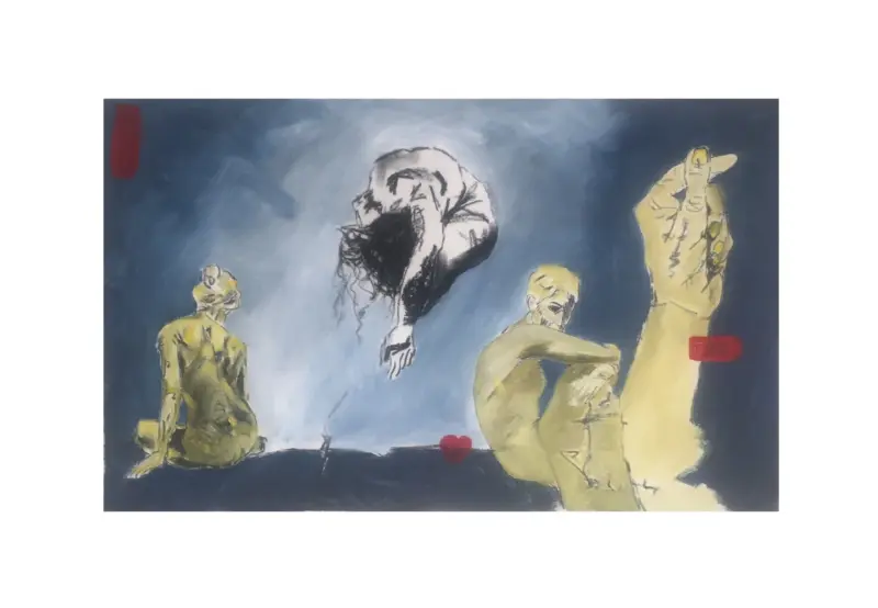 Night Nudes M.A.D Love — painting by Julie Tugwell