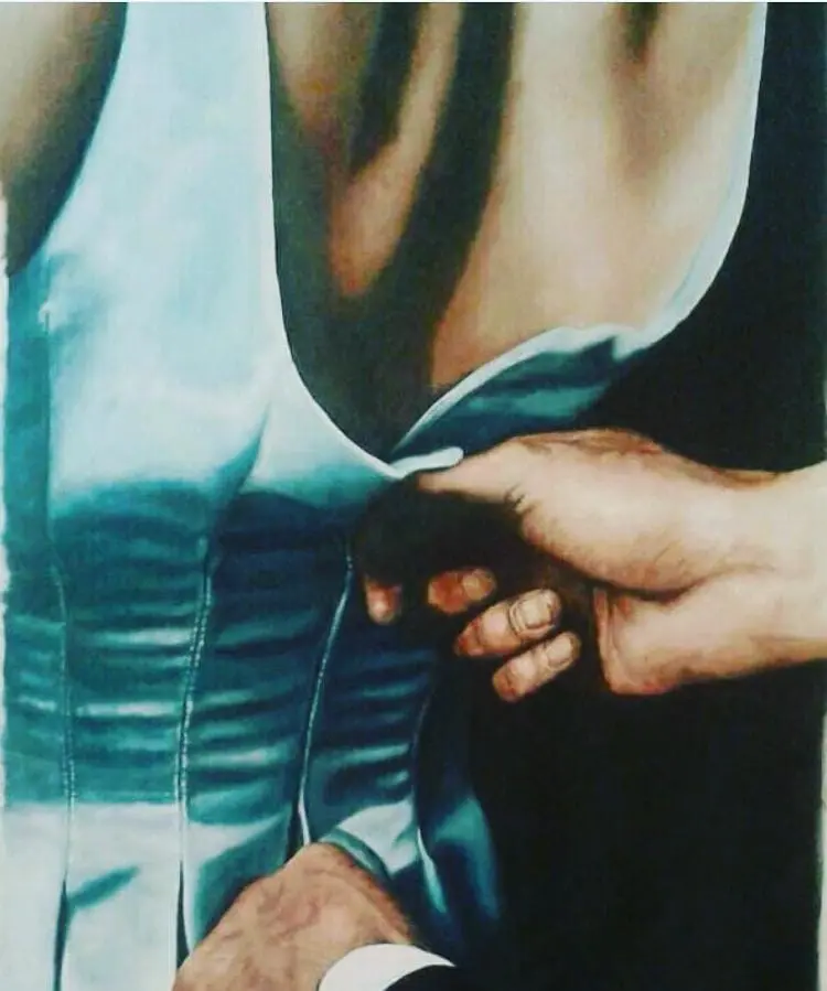 Interactions — painting by Julie Tugwell